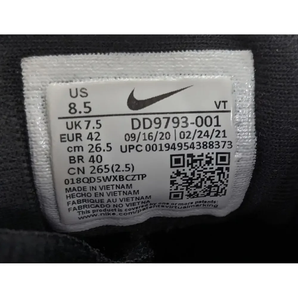 RARE Mens Nike Airmax Black Blue Athletic Running Shoes DD9793-001 Size 8.5 - Picture 7 of 7